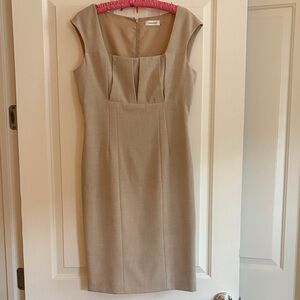 Calvin Klein Beige Midi Dress